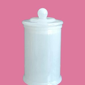 Danube Style Knob Lid- Transparent White