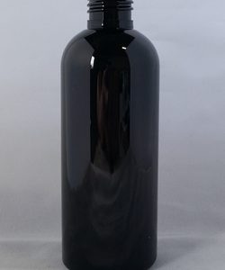 200ml black PET spray bottle with spray lid