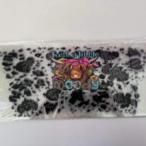 Moody Highland Cow Dtf Wrap